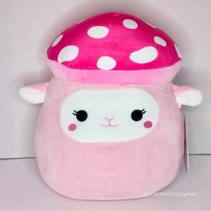 ELSA 🍄🐑 Pink Mushroom Lamb Exclusive HTF Original Squishmallow By Kellytoy NWT